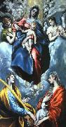 El Greco Madonna and Child with St.Marina and St.Agnes Germany oil painting reproduction